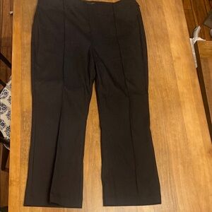 LOFT Sz 18 Black High Waist Kick Crop Women's Pants